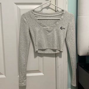 Yesstyle Light Heather Gray Top